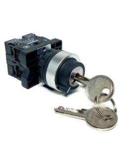 Công tắc xoay có khóa Ø22, tay nắm ngắn: 3 vị trí, 2N/O